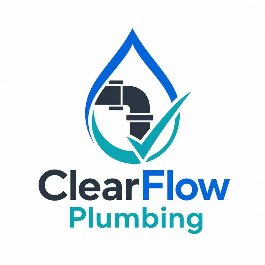 ClearFlow Plumbing logo concept