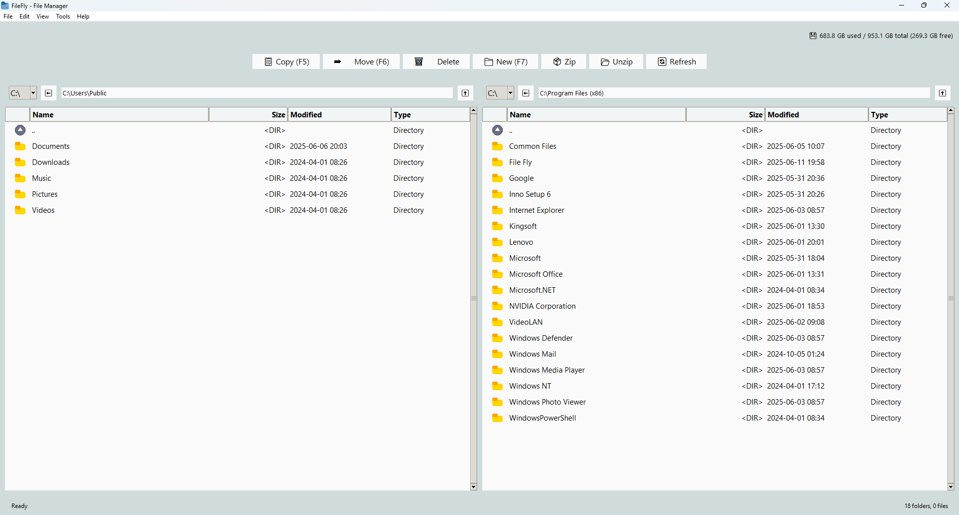FileFly software screenshot